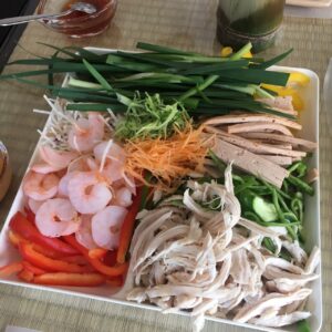 生春巻きブッフェ盛り付け